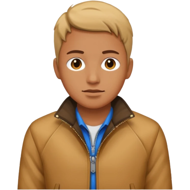 a Jacket half-unzipped emoji