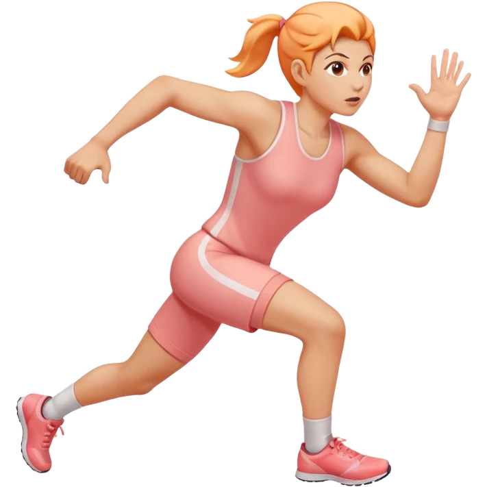 Peach with hand sprints emoji