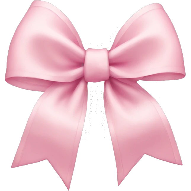 Light pink bow emoji