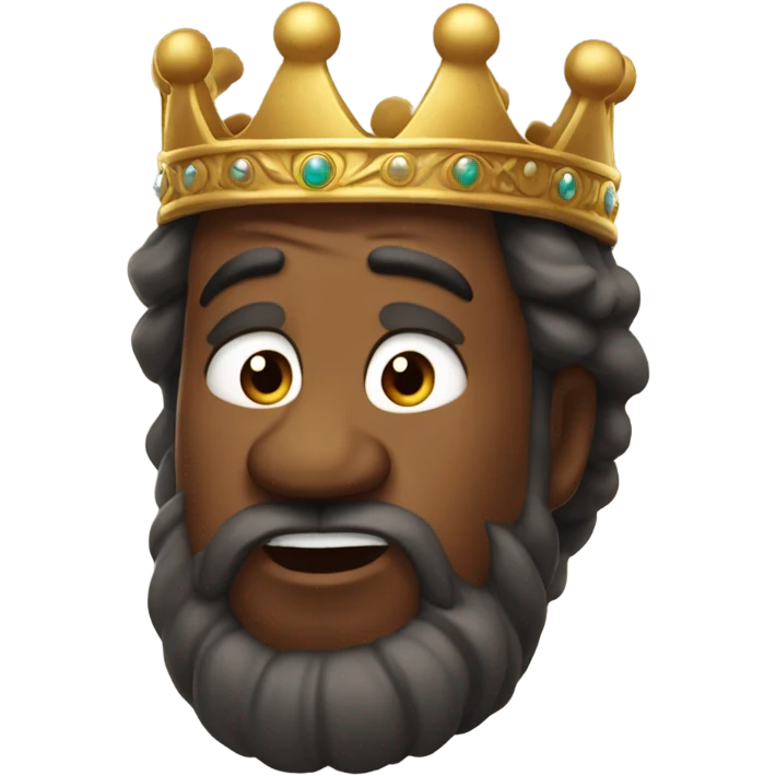 King running with crown emoji