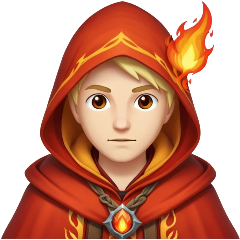 Fire mage with hood emoji