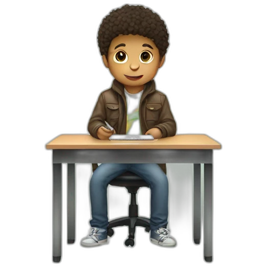 Boy  jacket Laptop Desk Illustrations emoji