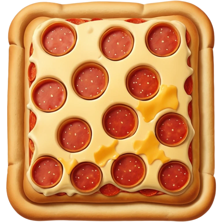 pizza logs snack, golden brown crispy exterior, cheese and pepperoni filling visible emoji