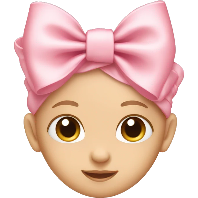 Baby pink bow emoji