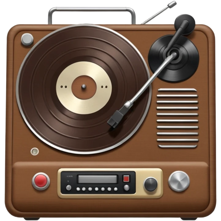 Corduroy record player ribbed texture emoji