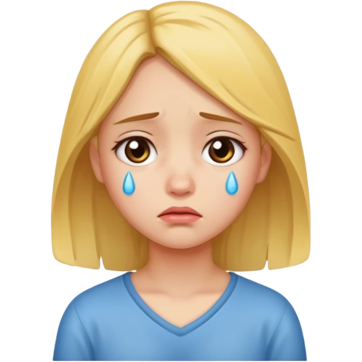 Sad but cute emoji