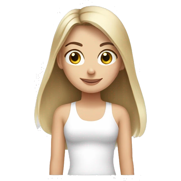 Pilates brunette white girl emoji