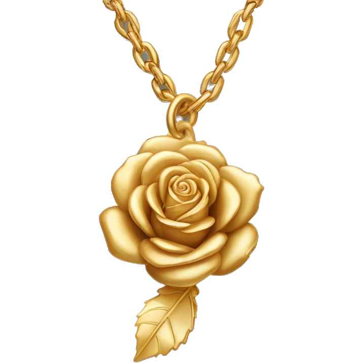 The name Lyna wrote on a golden rose chain emoji