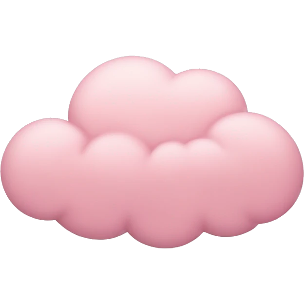pastel pink cloud emoji