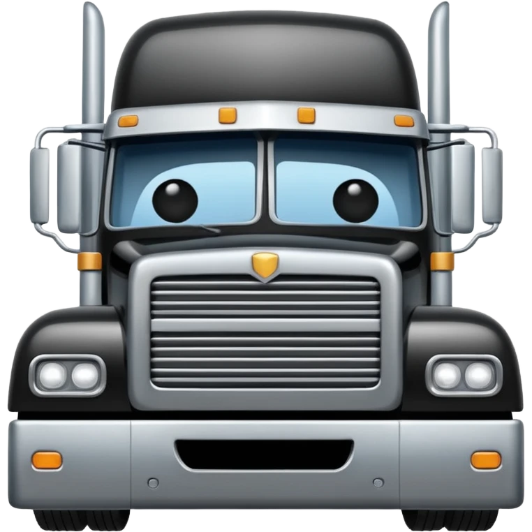 Square 18 wheeler Peter belt facing me  emoji