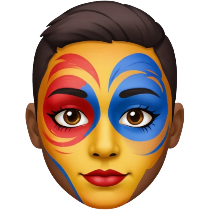 face painting emoji