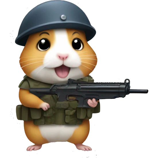 hamster soldier emoji
