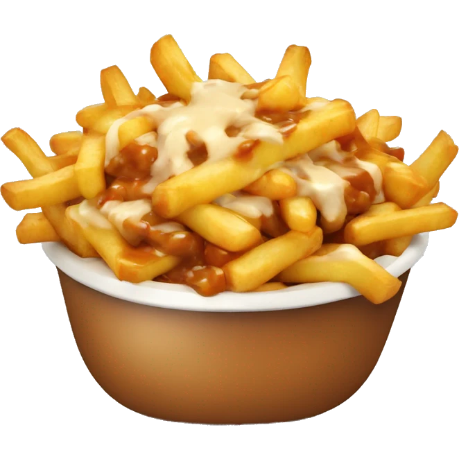 Poutine qui mange des pates emoji