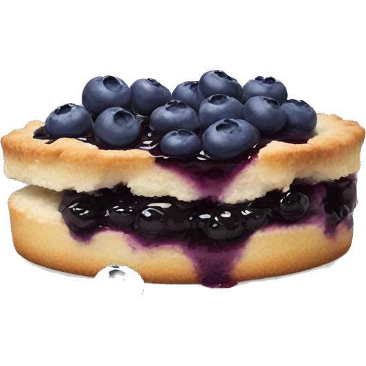 Blueberry cobbler  emoji