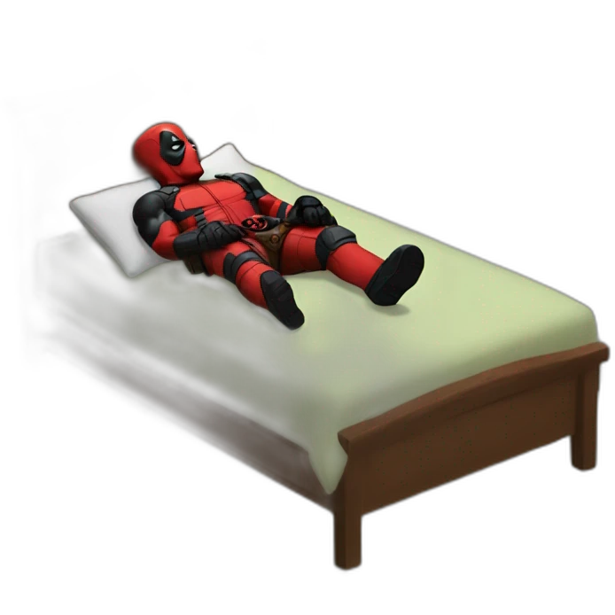Deadpool sleeping  emoji