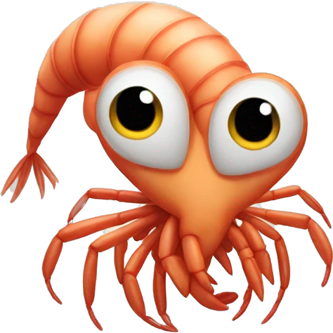 shrimp scared emoji