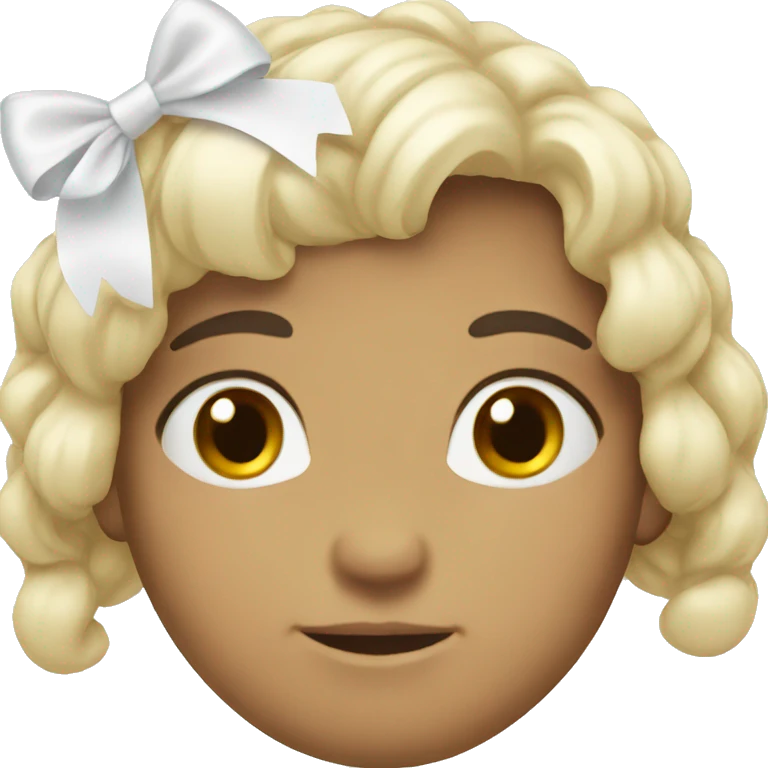 White cute bow emoji