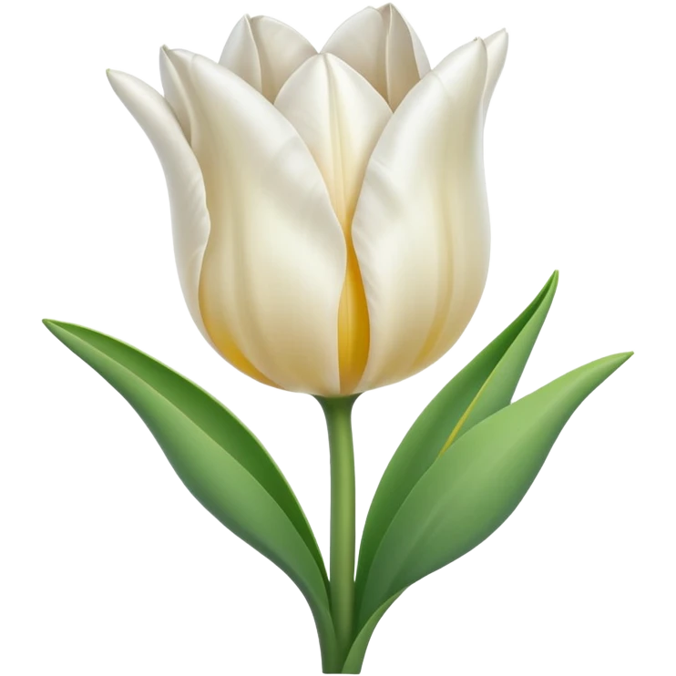 white tulip emoji