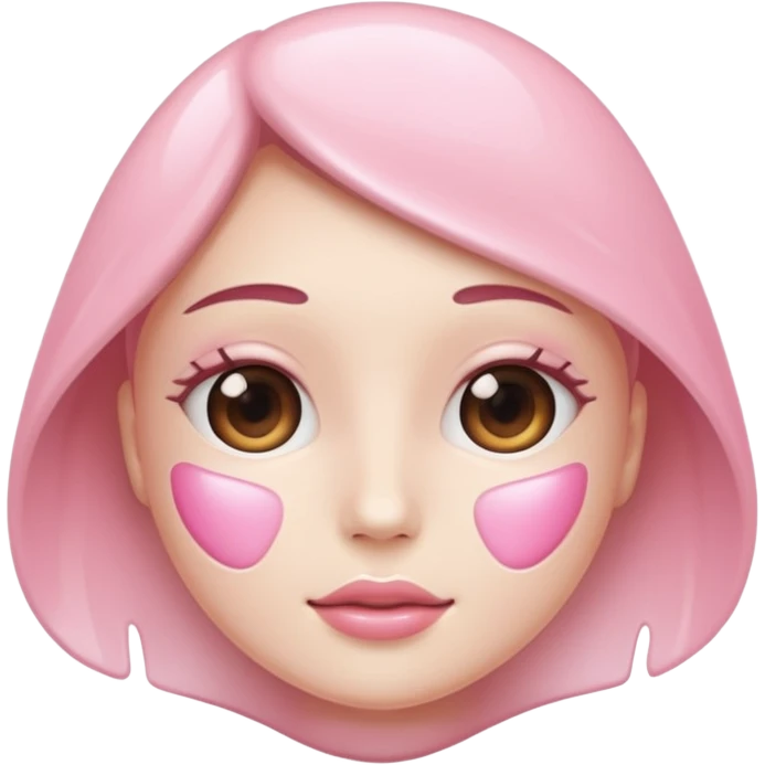 Aesthetic skincare light pink emoji