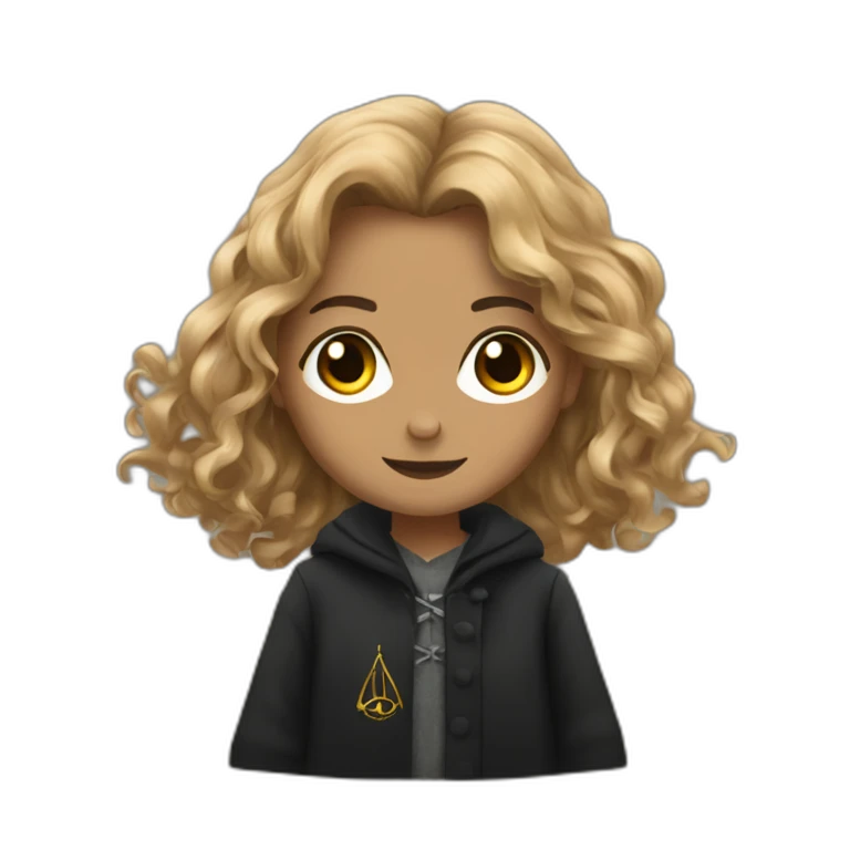 Hermione with all three deathly hallows emoji