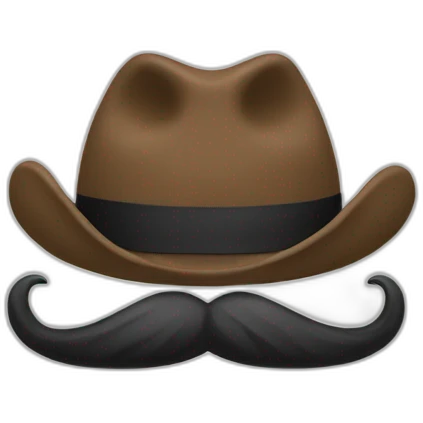 Un gars moustachue emoji