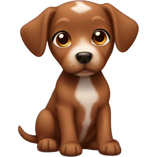 Brown puppy emoji