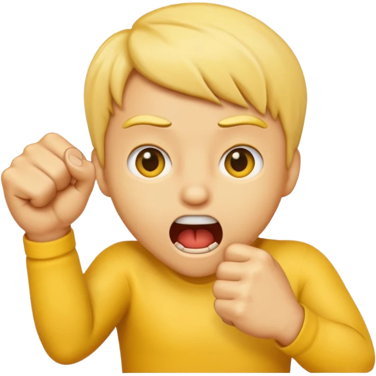 Emoji biting fist emoji