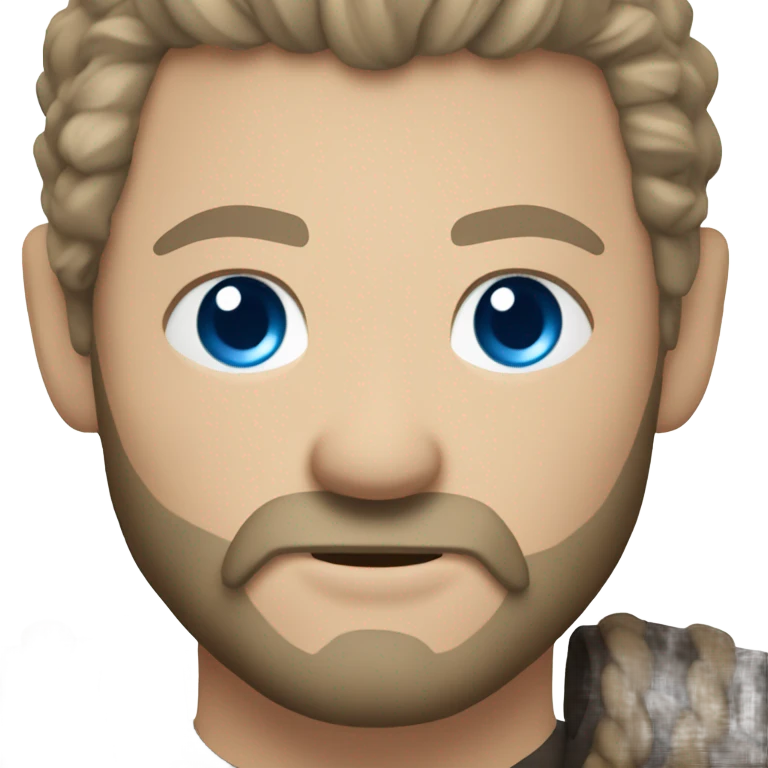 Ragnar lothbrok with blue eyes emoji