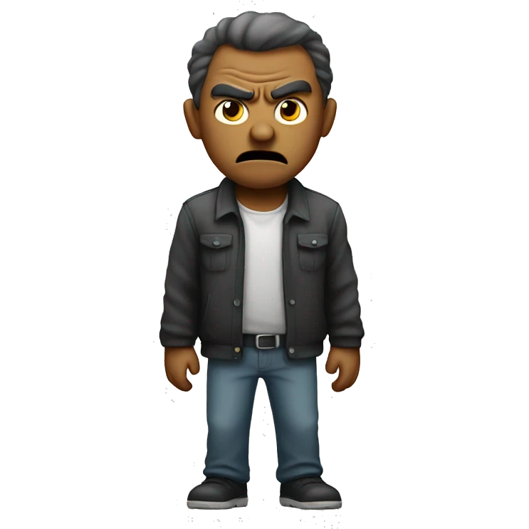 standing angry man emoji