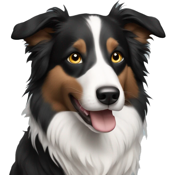 Merel border collie  emoji