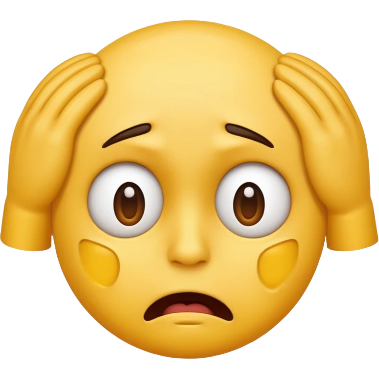 cara de emoji muy estresado emoji