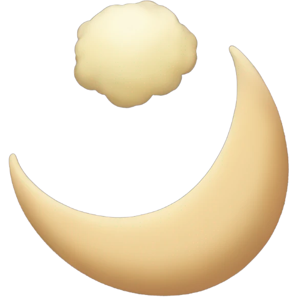 crescent growing emoji
