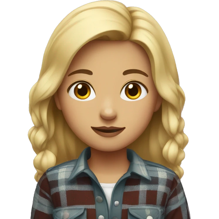 girl in plaid  emoji