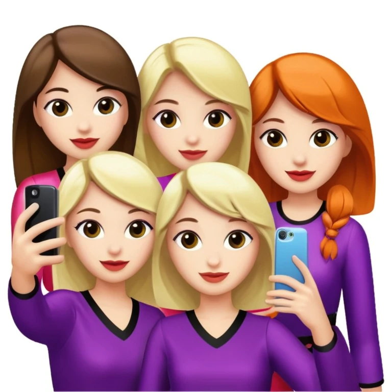 girls taking selfie in club emoji