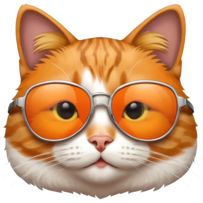 Cat wearing sunglasses emoji