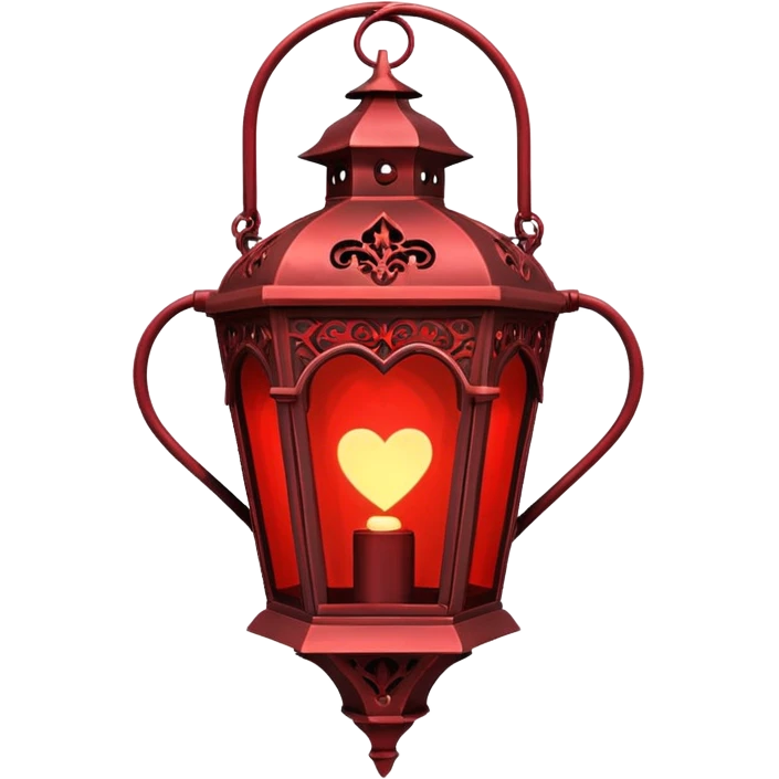 heart with a gothic lantern emoji