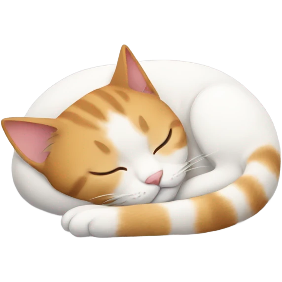 A cat sleeping  emoji