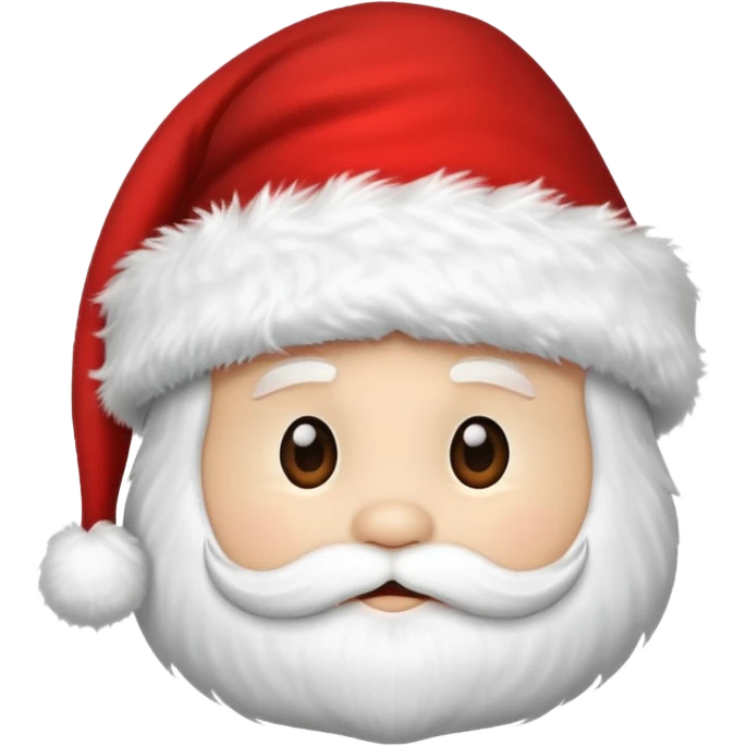 Satna clause hat without santa emoji