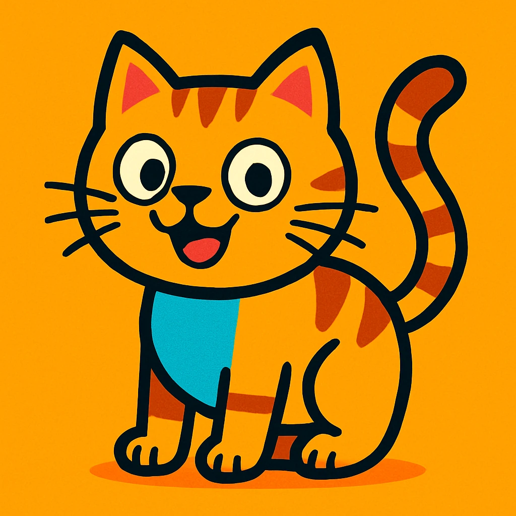 cartoon cat emoji