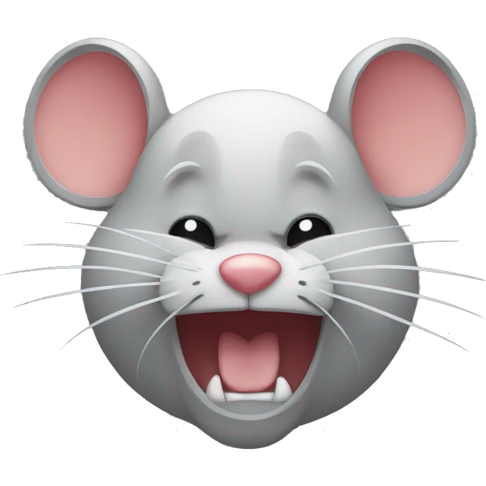 moody and angry mouse  emoji