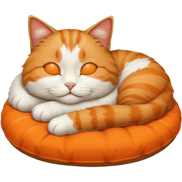 a lazy cat emoji