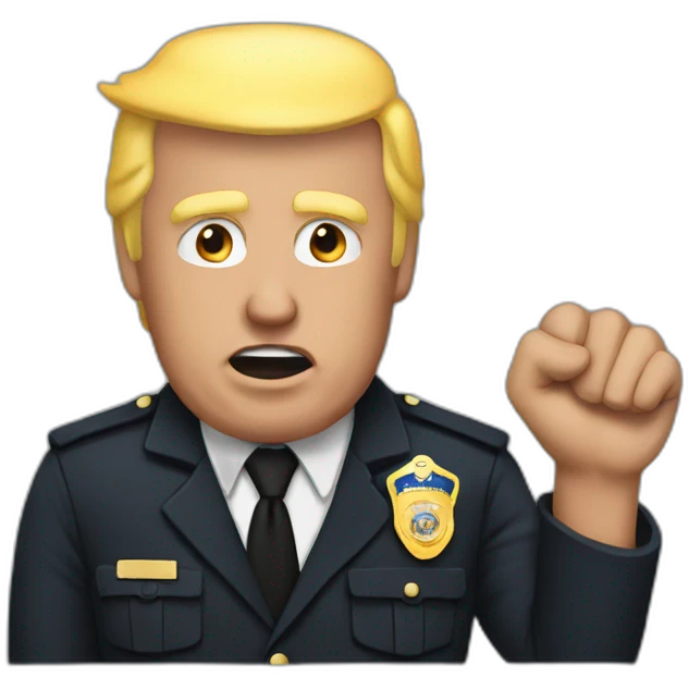 trump-getting-arrested emoji