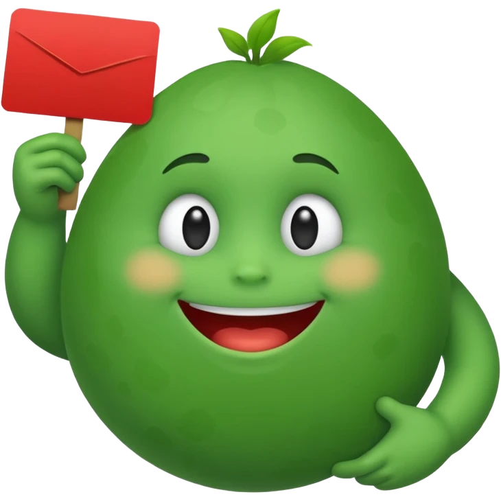 blob holding sign emoji