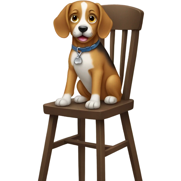 Dog in a high chair emoji