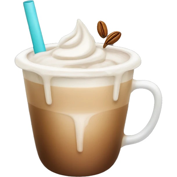 Iced Hoojicha latte emoji