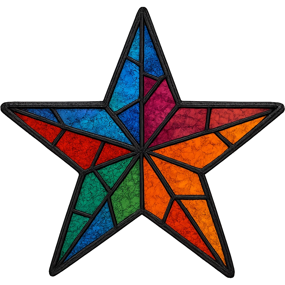 star with a stained glass effect emoji