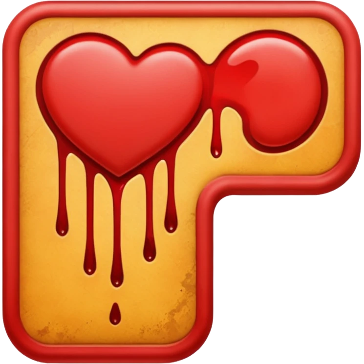 Pad with blood on it emoji