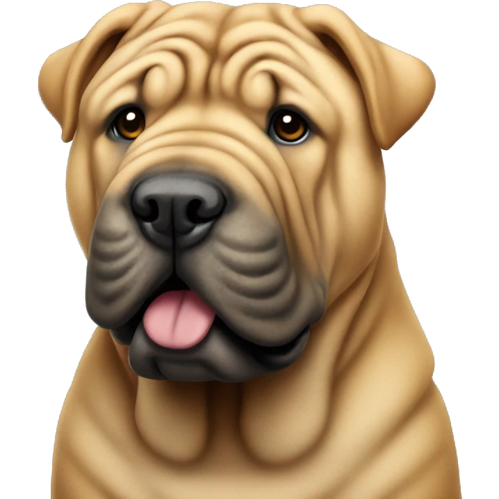 A shar pei dog emoji