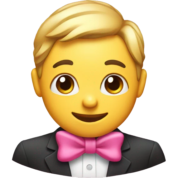 Smiling face with pink bow emoji