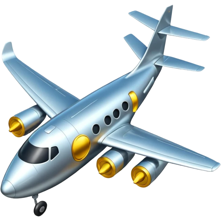 coin aircraft on surface emoji